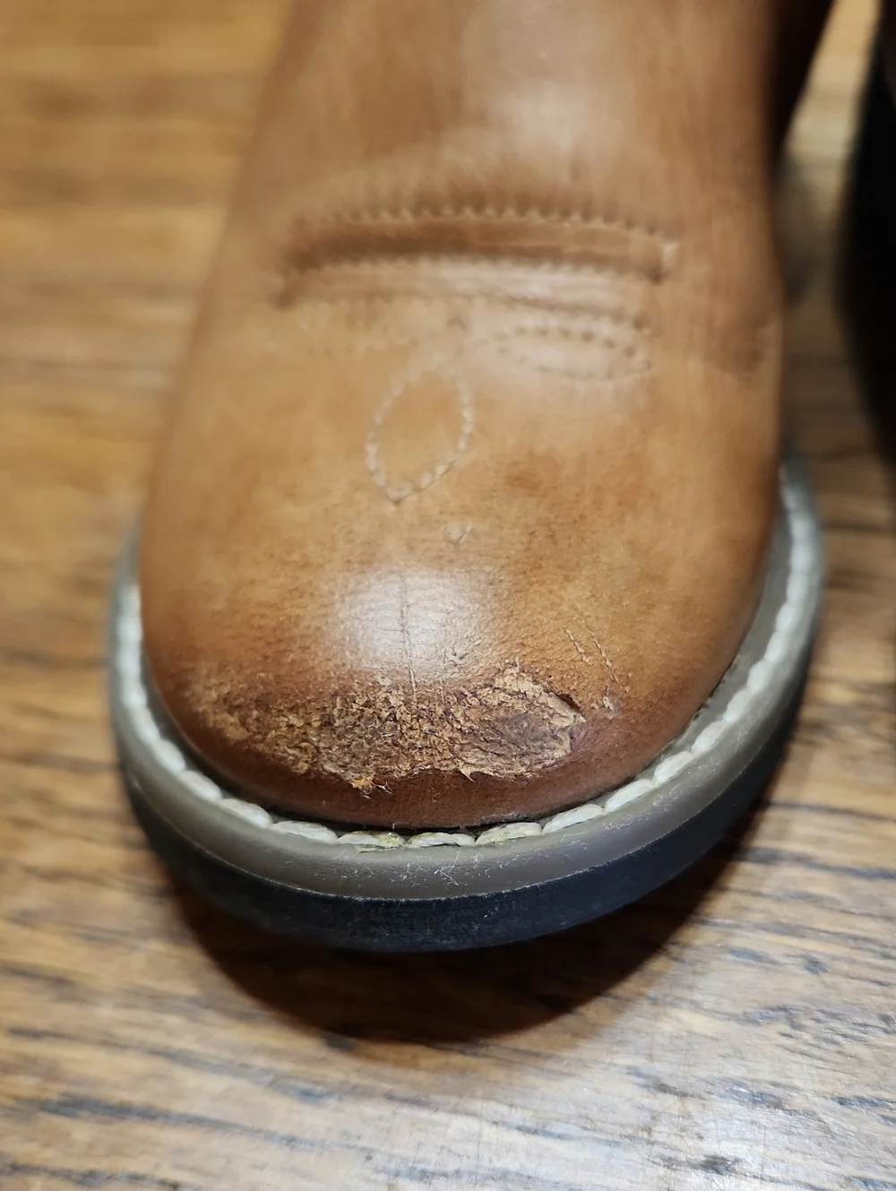 Cody James Kids Brown Western-Style Leather Boots Size 7